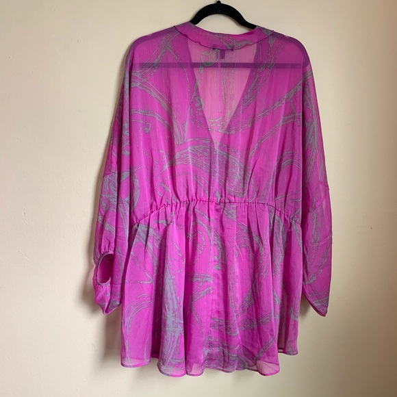 SOLD✨Lane Bryant V neck Polyester Sheer Blouse - Picture 3 of 8